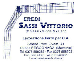 EREDI SASSI VITTORIO Lavorazione ferro per ediliza  -  Pegognaga