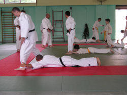 Gruppi di  Judokas al lavoro  